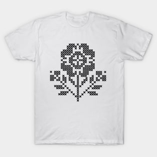 embroidered flower T-Shirt